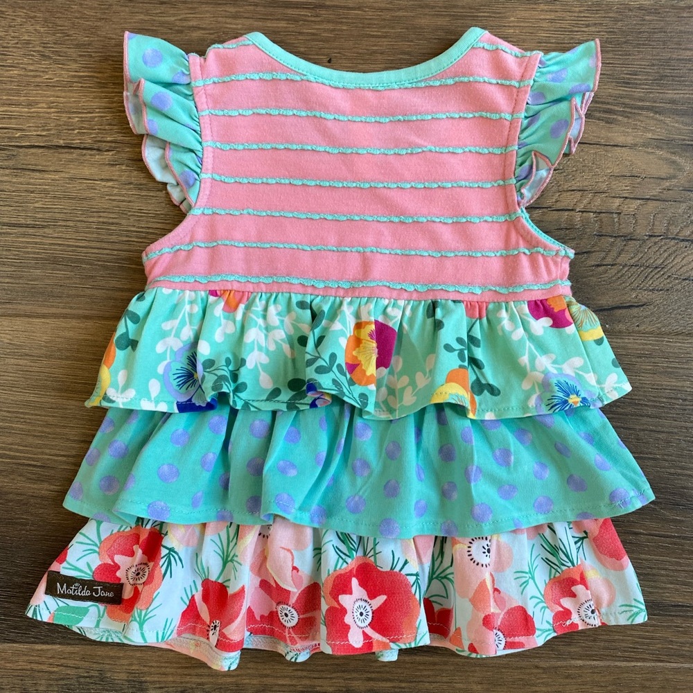 VGUC Matilda Jane Floral Ruffle Top - Picture 2 of 6